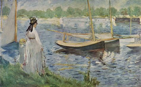 Edouard Manet Famous Paintings Seine Ufer Bei Argenteuil Arte
