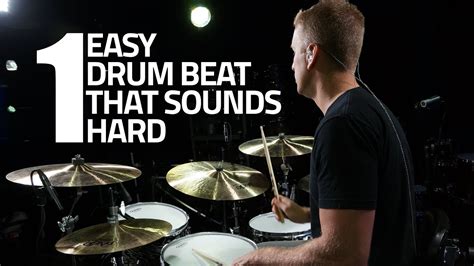 Drum Lesson One Easy Drum Beat That Sounds Hard Youtube