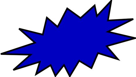 Blue Burst Clip Art At Vector Clip Art Online Royalty Free