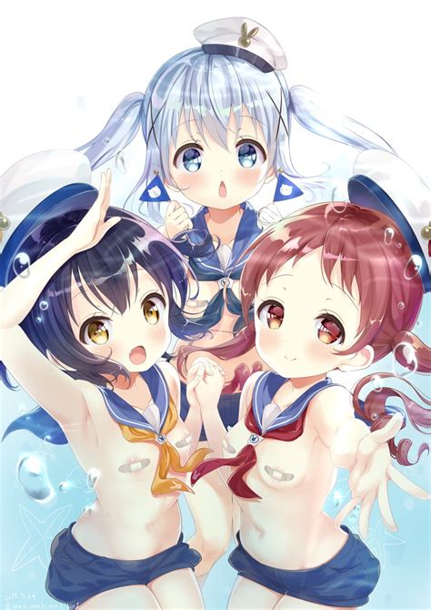 Kafuu Chino Tippy Jouga Maya And Natsu Megumi Gochuumon Wa Usagi