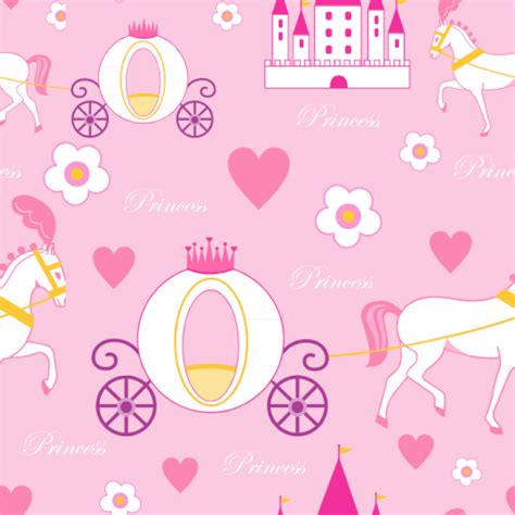 Custom Princess Carriage Wallpaper And Surface Covering Youcustomizeit