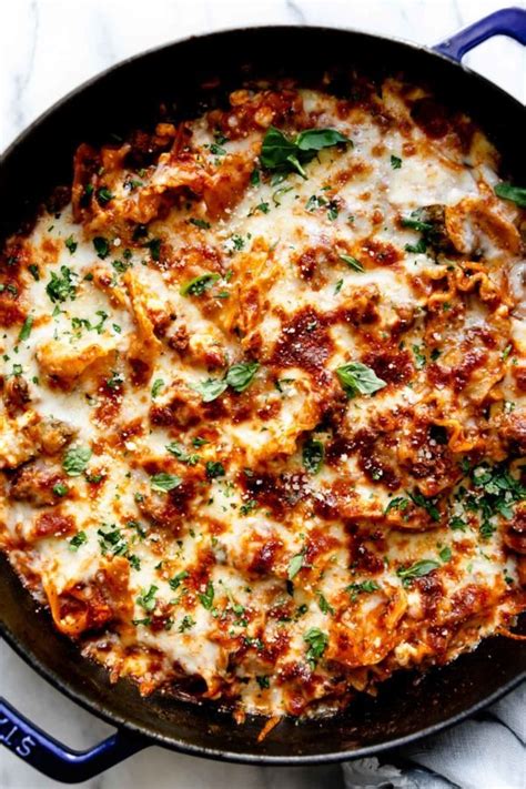 Easy Skillet Lasagna The Real Food Dietitians