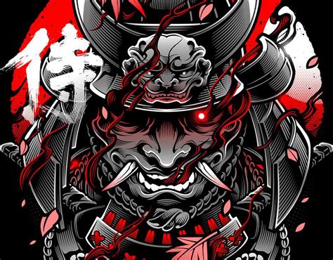 Oni Mecha On Behance Samurai Tattoo Oni Samurai Samurai Artwork