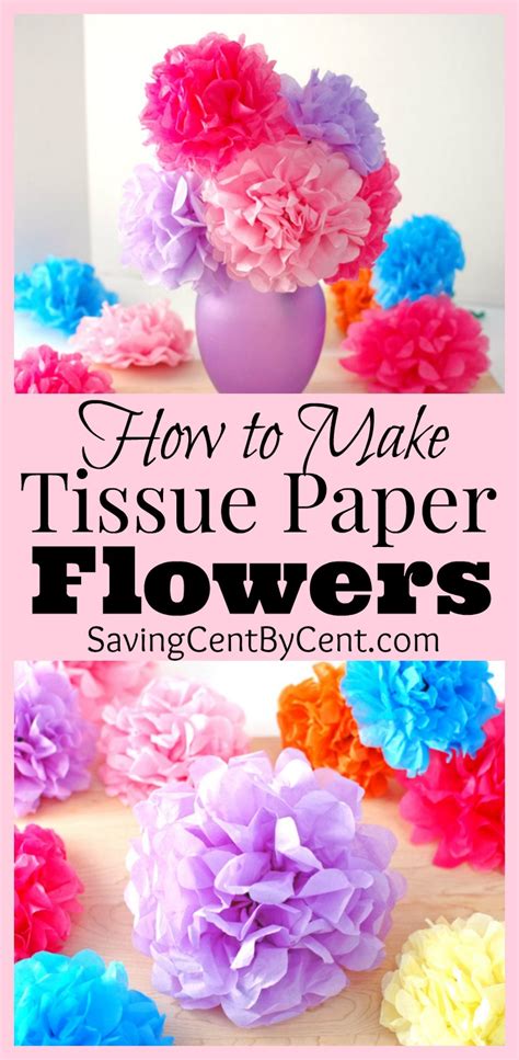 I find it helpful to look at how others make things and gather inspiration before starting my projects. How to Make Tissue Paper Flowers Video Tutorial - Saving ...