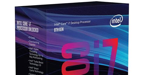 Intel Core I7 8700k Desktop Processor 6 Cores Up To 47ghz Turbo