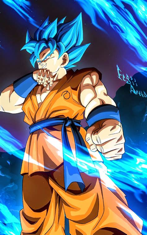 Goku Ssjblue By Eegiiartto Anime Dragon Ball Super Dragon Ball Art