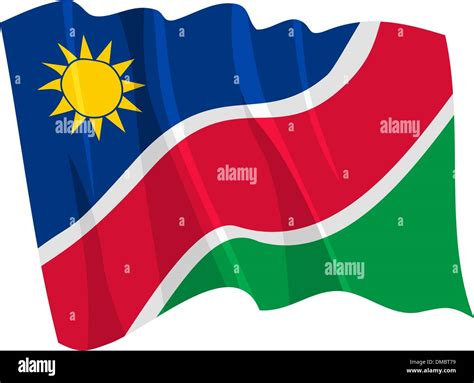 Political Waving Flag Of Namibia Stock Vector Image And Art Alamy