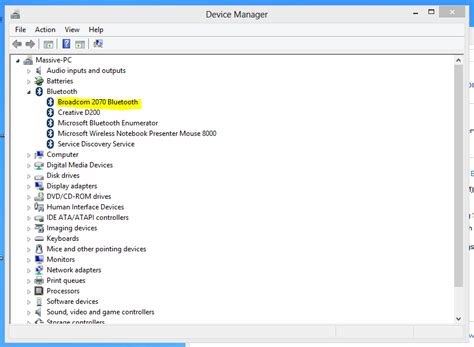 Device manager takes on a slightly different look in computer management. Life Learnings Of An Earthling: Bluetooth can't discover ...