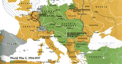 World War 1 Mapping And Timeline
