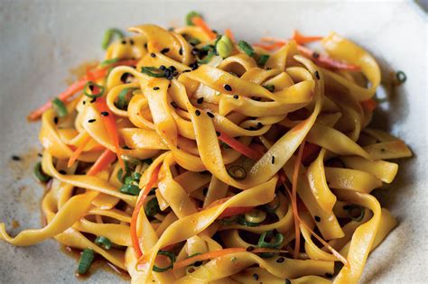 Small red bell pepper, seeded and chopped · ⁄ . Sriracha-Soy Sauce over Egg Noodles | Recipe | Vegetarian ...