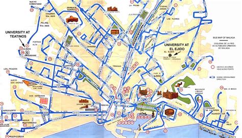 Mapa Turístico De Málaga Tamaño Completo Ex