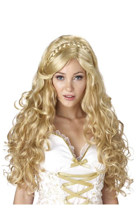 Shop California Costumes Around The World Mythic Goddess Blonde Wig Online Get Up To Off