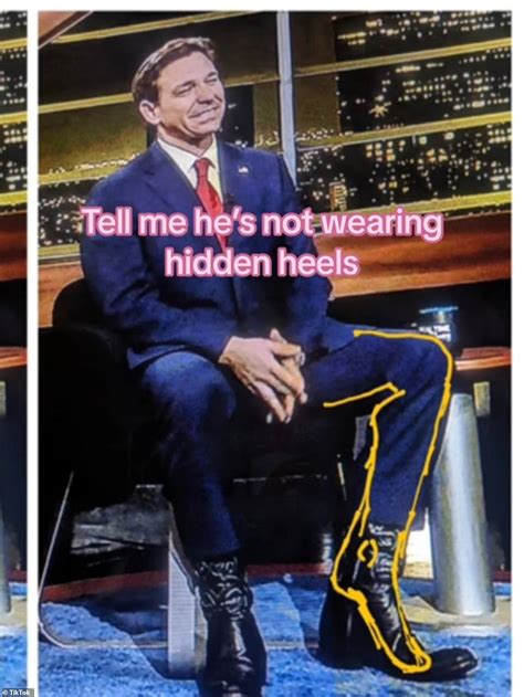 Expert Shoemakers Say Ron Desantis Is Wearing Heels Daily Mail Online