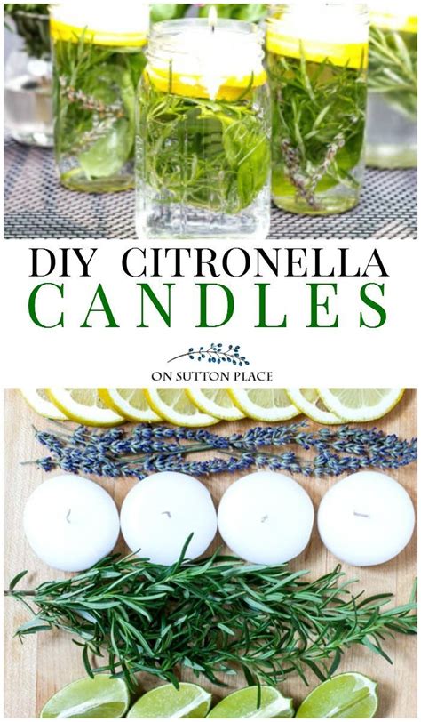 Easy Tutorial For Making Diy Citronella Candles With Herbs For Your
