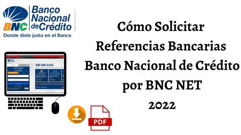 Cómo Solicitar Referencias Bancarias Bnc 2022 Bod Youtube