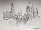 Hogwarts drawing Fanart Harry Potter, Harry Potter Drawings Easy, Harry ...