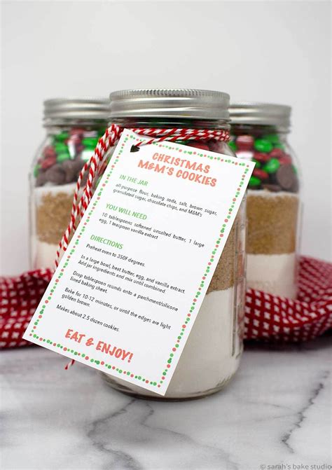 Christmas Mandms Cookies In A Jar An Uncomplicated Enjoyable And