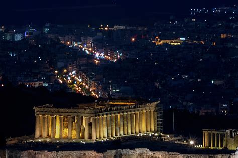 Parthenon Night View Athens Greece Photograph By Jon Berghoff Pixels