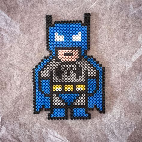 Perler Bead Batman Logo