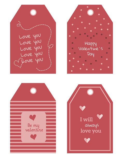 Best Happy Valentine Printable Gift Tags Pdf For Free At Printablee