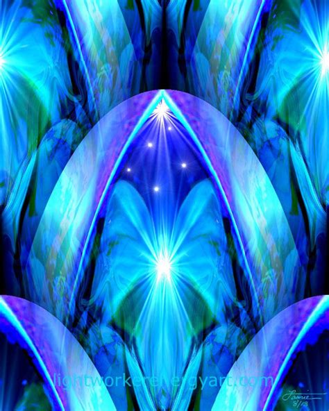 Blue Abstract Art Throat Chakra Healing Reiki Energy Decor The