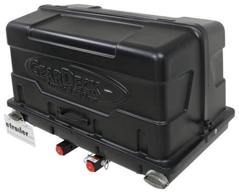 Geardeck 17 Enclosed Cargo Carrier For 2 Hitches Slide Out 17 Cu