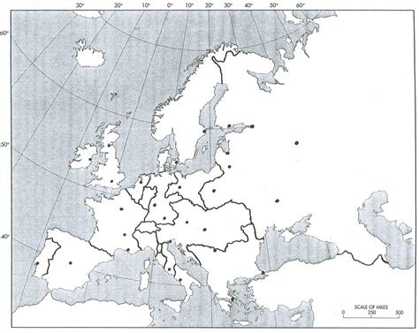 Blank Map Of Europe And Middle East
