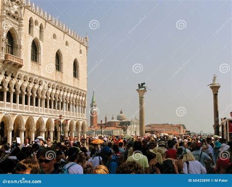 Tourists At Piazza San Marco St Mark S Square Venice Italy Editorial Stock Image Image Of