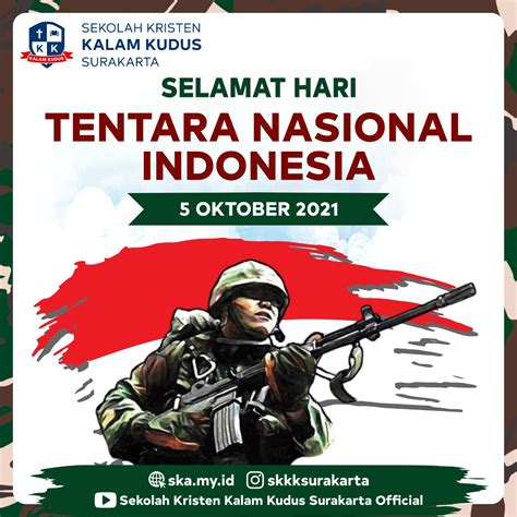 Hari Tentara Nasional Indonesia 5 Oktober 2021 Sekolah Kristen Kalam
