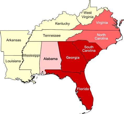 Facts About The Southeast Region