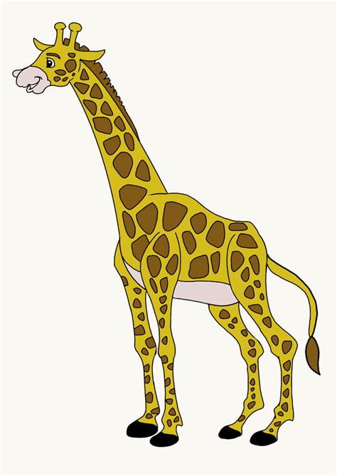 How To Draw A Giraffe Really Easy Drawing Tutorial Giraffe Drawing