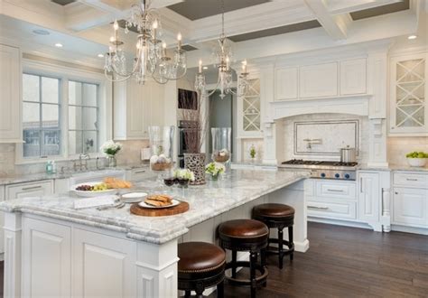 White kitchen cabinets are increasingly popular at this time. 25 Super White granite countertop ideas - the alternative ...