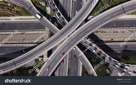 Aerial Photo Multilevel Elevated Highway Junction Stock Photo Edit Now