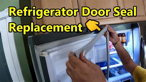 How To Replace Refrigerator Door Gasket Or Seal GE Profile YouTube