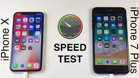 Iphone X Vs Iphone 7 Plus Speed Test Youtube