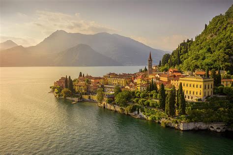 Italy Lombardy Lecco District Como Lake Varenna The Village Of
