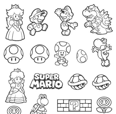 Coloring Pages Mario Brothers Berbagi Ilmu Belajar Bersama Coloring