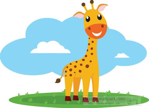 Giraffe Clipart Clipart Cute Giraffe Animal Educational Clip Art Graphic Classroom Clipart