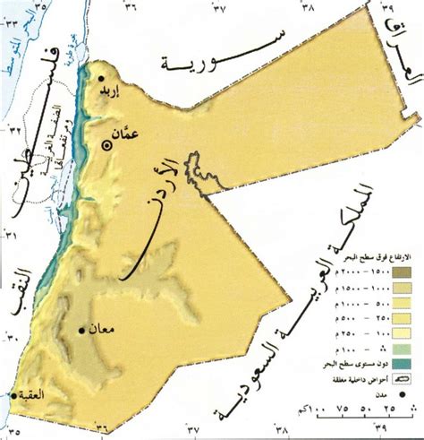 حدود الاردن