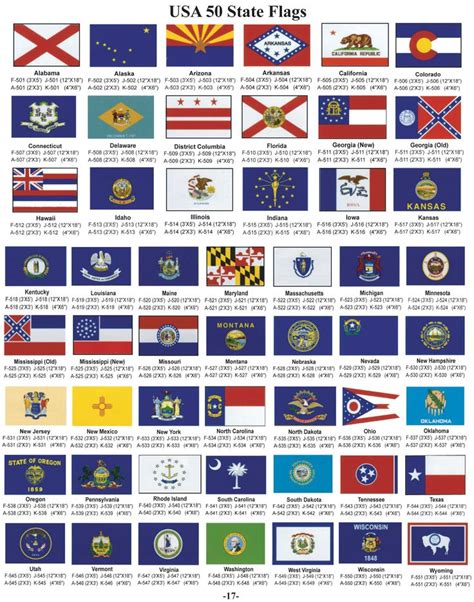 The Flags Of The United States In Different Colors And Sizes With