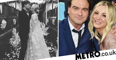 Johnny Galecki Crops Kaley Cuoco From Sweet Post On Her Wedding Day