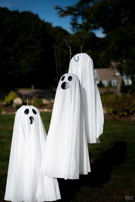 Halloween Hanging Ghost Decorations Light Up Hanging Ghosts For Trees