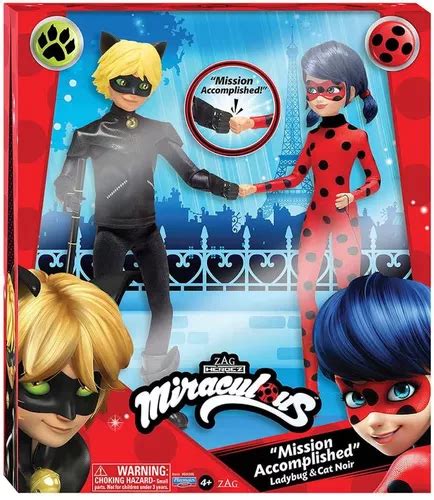 Miraculous Ladybug Y Cat Noir Paquete Con 2 Figuras En Venta En