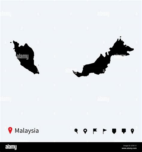 Malaysia Map Pin Hi Res Stock Photography And Images Alamy