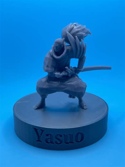 3d Printed Yasuo Figure League Of Legends Etsy Uk