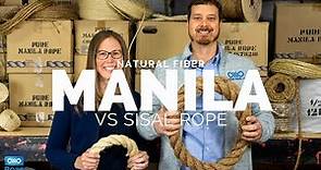 Manila Rope vs. Sisal