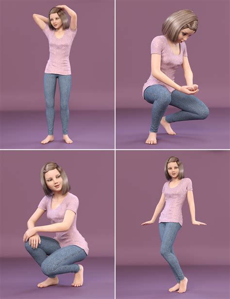 Da Sassy Poses For Tween Julie 7 Daz 3d