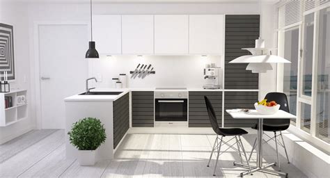 3d Max Kitchen Interior Design Apartment Corner Kitchen Design 3d