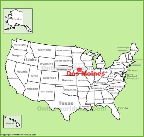 Des Moines Iowa Map Campus Map