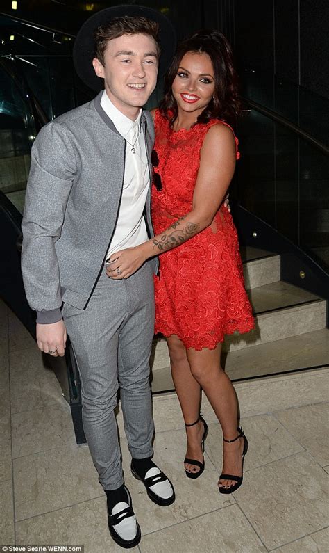 Jake Roche Serenades Little Mix S Jesy Nelson At Once Upon A Smile Ball Daily Mail Online